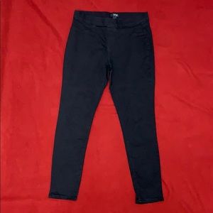 Women's Skinny Leg Black Denim Jeans Size L